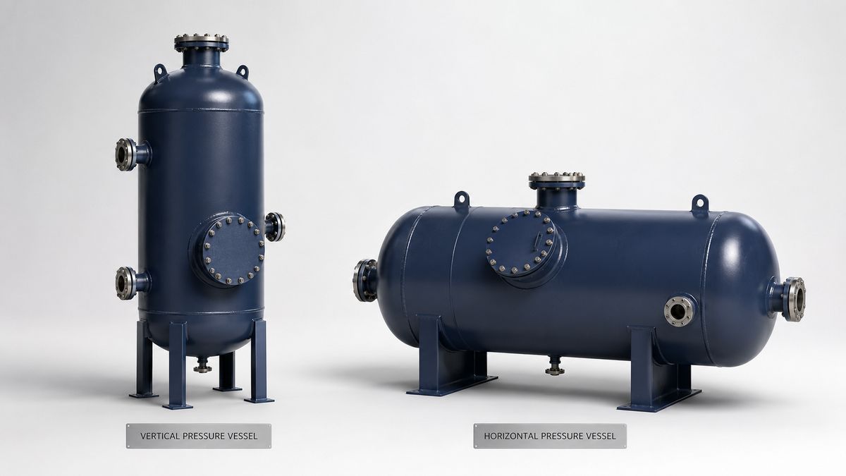 Vertical and horizontal pressure vessels